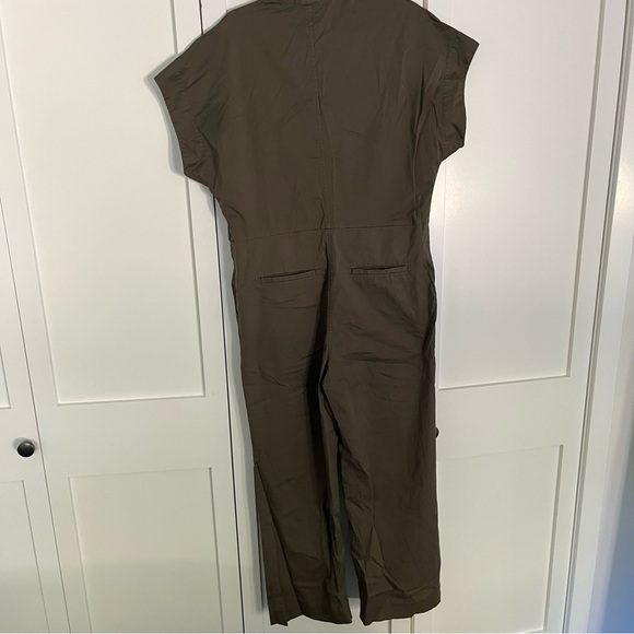Everlane Easy Workwear Jumpsuit - Olive Green Medium - Picture 5 of 6